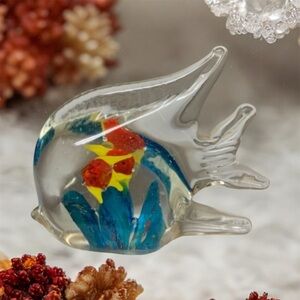 Paper Weight blown glass FishFigurine Handcrafted Murano style